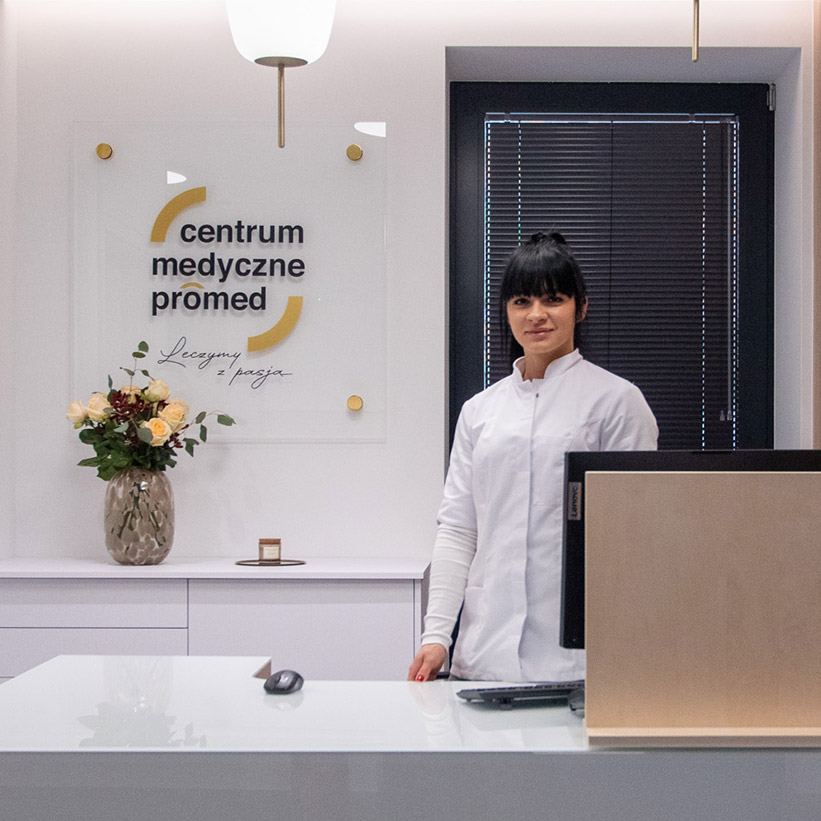 Recepcja Centrum Medycznego PROMED — Szpital z oznaczeniem placówki